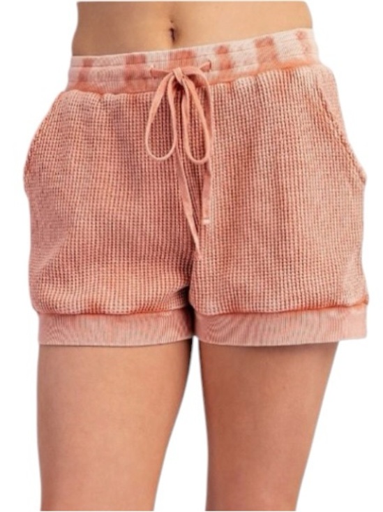 easel Pants - 898:  EASEL NWT SHORTS DUSTY CORAL (H30)